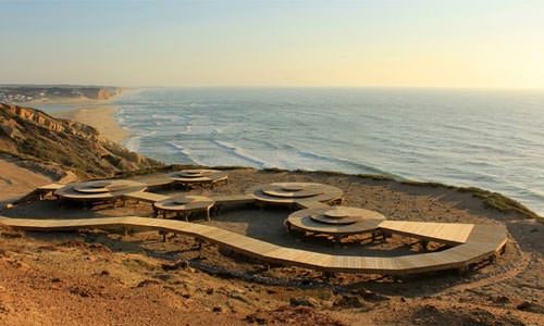 Foz do Arelho lagoon and beach
